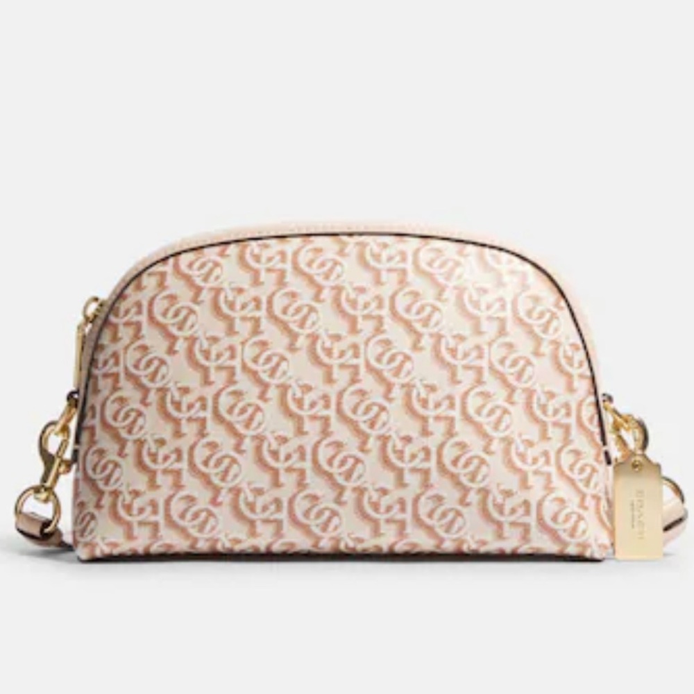 ❌SOLD❌RTC-NWT Coach Madi Crossbody Bag & Wallet Gold/Chalk Signature Monogra… - Picture 12 of 15